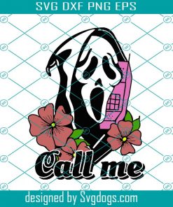 Scream Call Me Halloween Horror Svg, Halloween Svg, Horror Svg