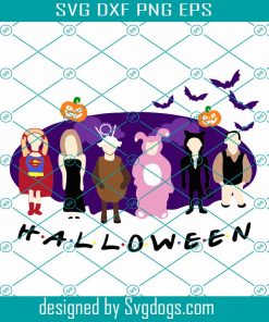 Friends Halloween Party Svg, Halloween Friends Svg, Halloween Friends Shirt Svg