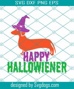 Funny Dachshund Halloween Svg, Happy Hallowiener Svg, Funny Dachshund Svg