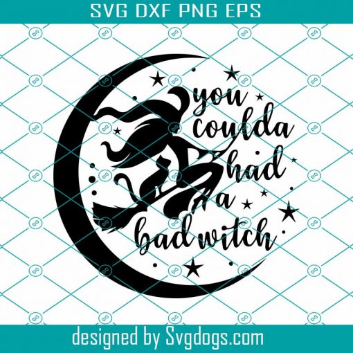 You Coulda Had A Bad Witch Svg, Witch Svg, Witch Svg, Witch Shirts Svg, Witch Broom Svg, Witch Broom Svg, Witch Quotes Svg, Witch Saying Svg, Witch Shirt Svg, Witch Gift Svg