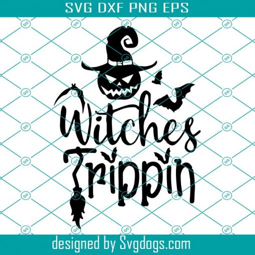 Witches Trippin Svg, Halloween Svg, Broom Svg, Scary Halloween Svg