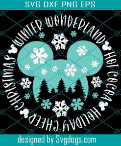 Winter Wonderland Svg, Inspired By Castle Svg, Magic Vacation Svg, Christmas Svg, Mickey Mouse Svg