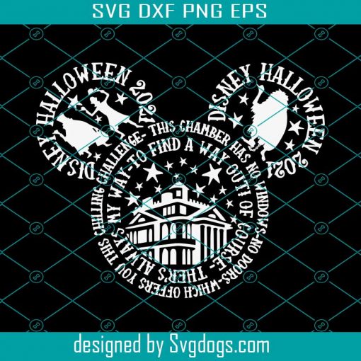 This Is Halloween Letter Art Svg, Mickey Mouse Head Words Svg, Haunted Mansion Svg
