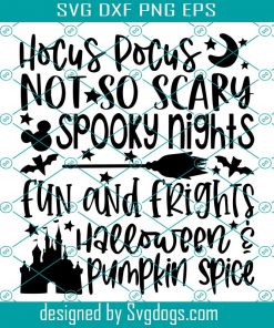 Subway Art Inspired By Magic Svg, Castle Halloween Svg, Lettering Svg, Not So Scary Svg