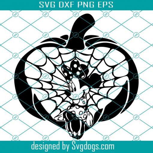 Disney Pumpkin Svg, Minnie Svg, Minnie Pumpkin Svg, Spider Web Svg