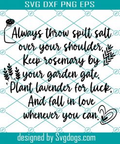 Practical Magic Svg, Salt Rosemary Lavender Love Svg, Sally And Gillian Inspired Svg