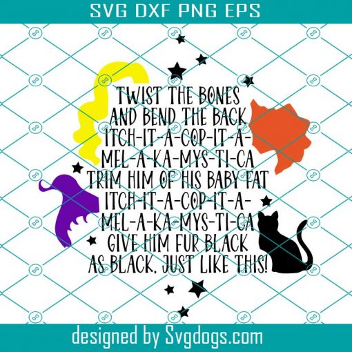 Thackery Binx Spell Svg, Sanderson Sisters Svg, Thackery Bink Svg, Spell Book Svg