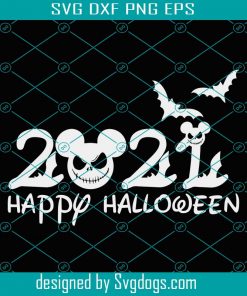2021 Happy Halloween Svg, Trick Or Treat Halloween Svg, Mouse Halloween Svg