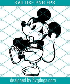 Zombie Mickey Mouse Svg, Halloween Svg, Happy Halloween Day Svg