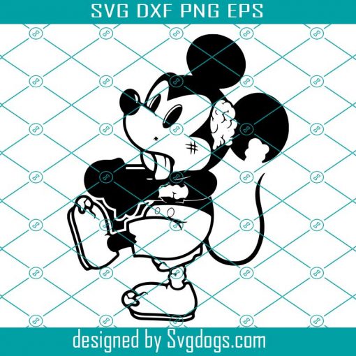 Zombie Mickey Mouse Svg, Halloween Svg, Happy Halloween Day Svg