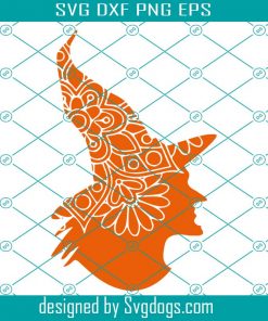 Witch Mandala Svg, Halloween Svg, Happy Halloween Day Svg, Halloween Gift Svg