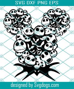Jack Skellington And Bat Bowtie Svg, Halloween Design Svg ,Trick Or Treat Svg