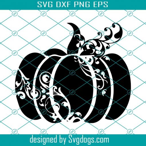 Pumpkin Svg, Fall Svg, Halloween Svg, Swirly Svg