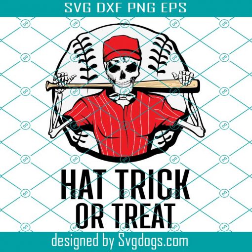 Hat Trick Or Treat Svg, Skeleton Svg, Halloween Svg