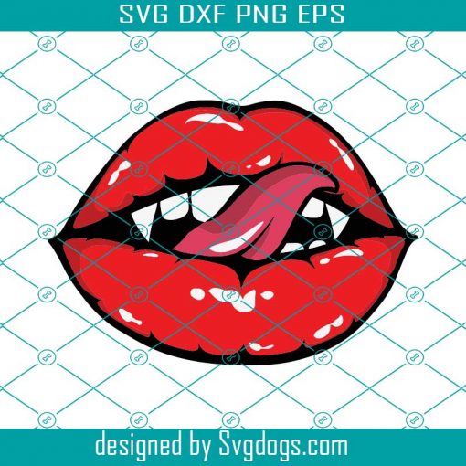 Vampire Lips Svg, Halloween Svg, Lips Svg