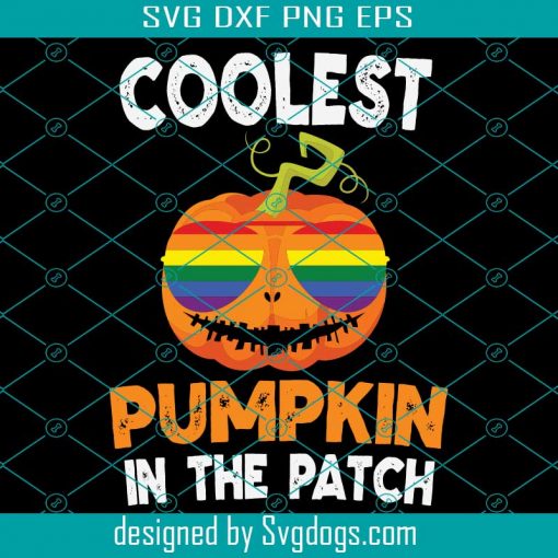 Coolest Pumpkin In Patch Svg, Halloween Svg, LGBT Svg