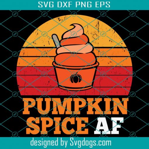 Pumpkin Spice Af Svg, Funny Halloween Vintage Svg, Pumpkin Svg