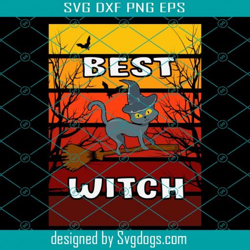 Best Witch Svg, Funny Svg, Cat Svg, Halloween Svg