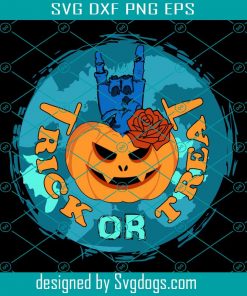 Trick Or Treat Pumpkin Svg, Zombie Svg, Halloween Svg