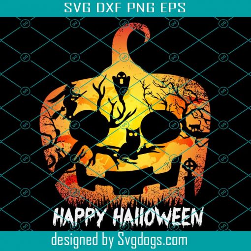 Pumpkin Halloween Svg, Happy Halloween Svg