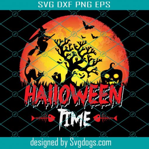 Halloween Time Svg, Pumpkin Svg, Happy Halloween Svg