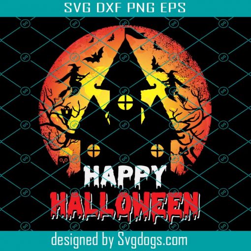 Happy Halloween Svg, Halloween Svg, Witch Svg