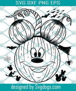 Mickey Pumpkin Svg, Halloween Svg