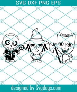 Outline Nightmare Before Christmas Svg Bundle, Christmas Svg