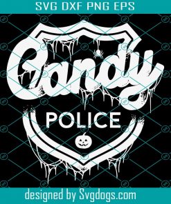 Candy Police Svg, Halloween Svg, Police Svg