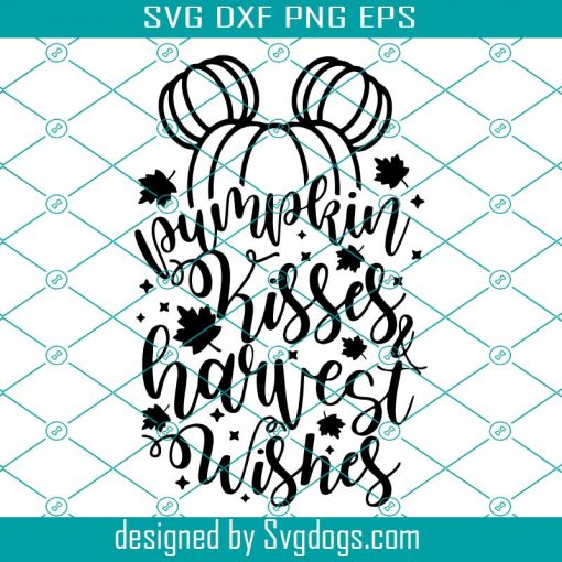 Pumpkin Kisses And Harvest Wishes Svg, Halloween Svg