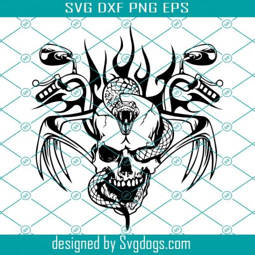 Motorcycle Svg, Motorcycle Skull Svg, Chopper Svg, Motorcycle Skeleton ...