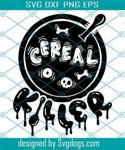 Halloween Svg, Cereal Killer Svg, Funny Halloween Horror Svg, Cereals Kids Svg
