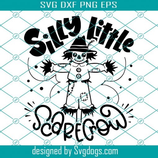 Silly Little Scarecrow Svg, Baby Fall Quote Svg, Cute Scarecrow Kids Svg