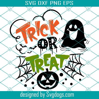 Trick Or Treat Svg Free, Happy Halloween Svg, Hand Drawn Svg, Hand ...