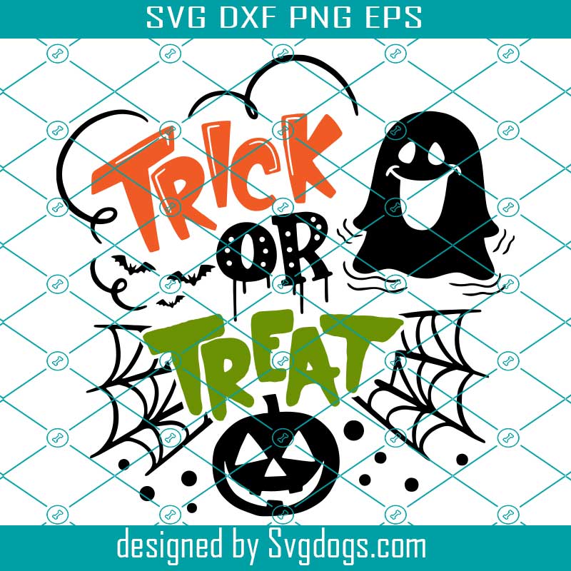 Trick Or Treat Svg Free, Happy Halloween Svg, Hand Drawn Svg, Hand Lettered Svg