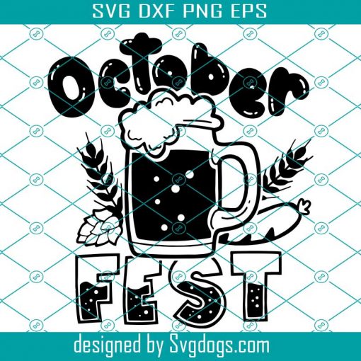 Beer Svg File, October fest svg, Oktoberfest Beer Emblem svg