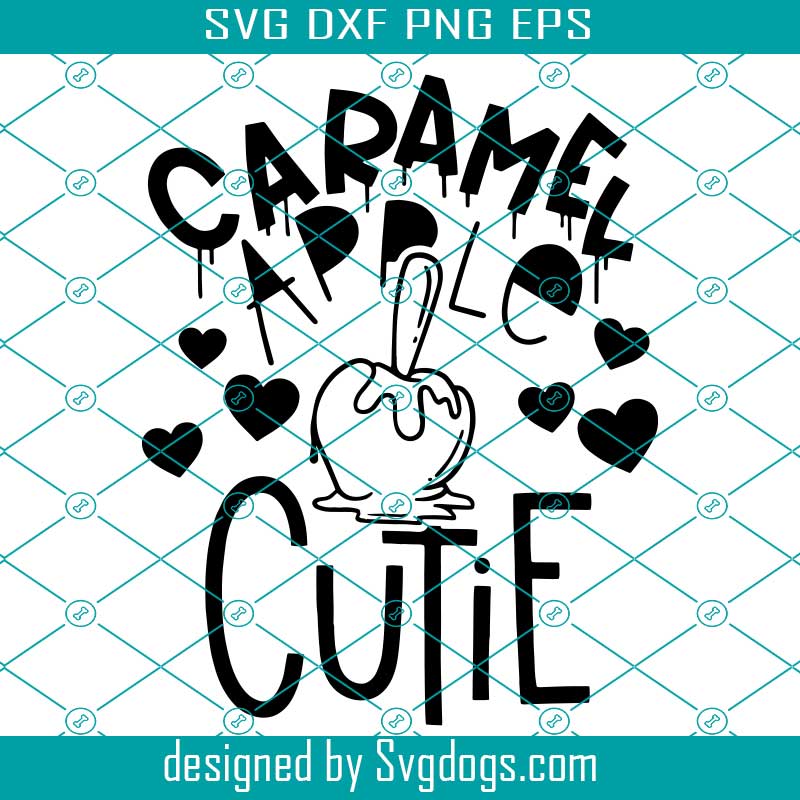Caramel Apply Cutie Svg, Fall Quotes Svg, Fall Sayings Cute Baby Girl Boy Autumn Svg