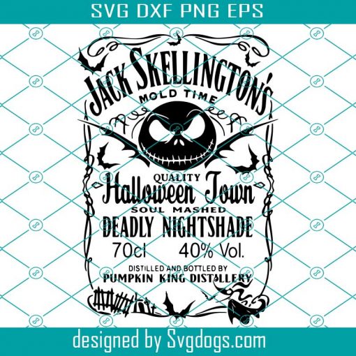 Jack Skellingtons Whiskey Svg, Midwest Wild Child Svg, Halloween Drinking Svg