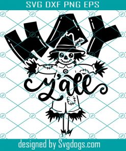 Hay Y’all Svg, Scarecrow Cute Fall Quote Svg, Cute Scarecrow Kids Svg