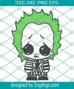Baby Betle Juice With Big Eyes Svg, Beetlejuice Chibi Svg, Baby Beetlejuice Svg, Chibi Svg, Beetlejuice Svg, Halloween Svg