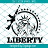 Statue Of Liberty AR15 Liberty Gun USA America Patriot Freedom Rifle Firearm American Weapon Svg, Statue Of Liberty Svg