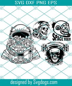 Astronaut Skull Svg, Bundle Svg, Skull Svg, Trending Svg