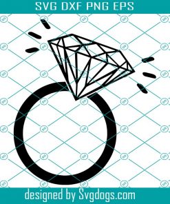 Wedding Svg, Diamond Engagement Ring Svg, Diamond Ring Svg, Engagement Ring Svg, Wedding Ring Svg