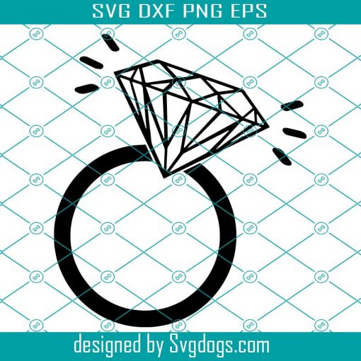 Wedding Svg, Diamond Engagement Ring Svg, Diamond Ring Svg, Engagement Ring Svg, Wedding Ring Svg