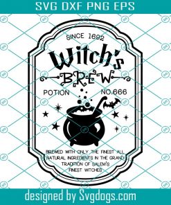 Witches Brew Halloween Witchy Svg, Sticker Decal Svg, Halloween Svg