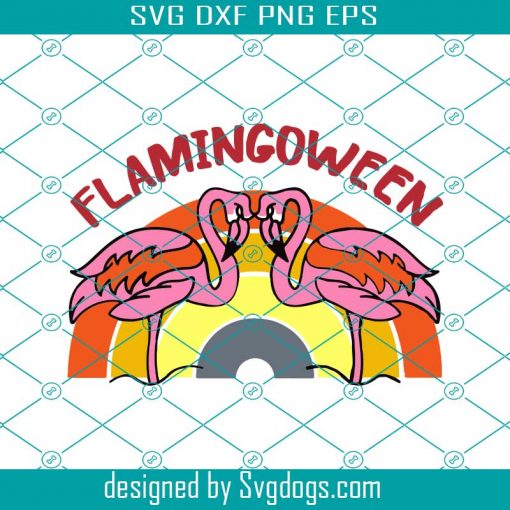 Flamingoween Funny Halloween Svg, The Nightmare Svg, Happy Halloween Svg, Flamingo Lover Svg