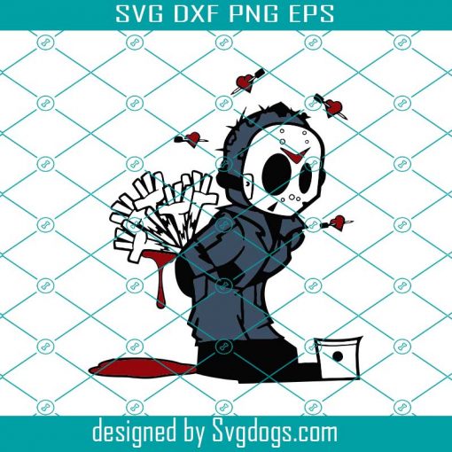 Jason Voorhees Love You To Death Svg, Jason Voorhees Svg, Love You To Death Sticker Svg