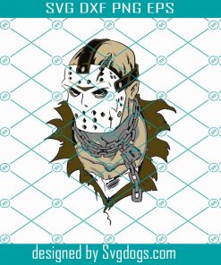 Jason Svg Files, Jason Voorhees Svg, Friday The 13th Svg, Halloween Svg