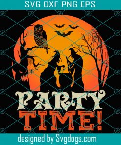 Party Time Svg, Halloween Time Svg, Halloween Svg