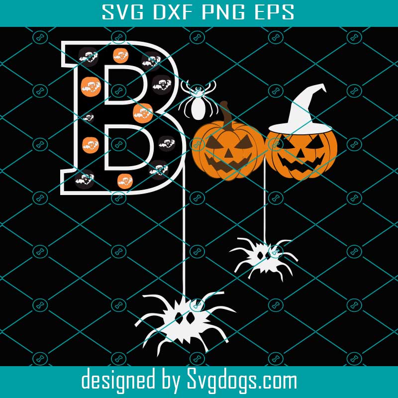 The Boo And The Pumpkin Svg, Boo Svg, Halloween Svg, Pumpkin Svg